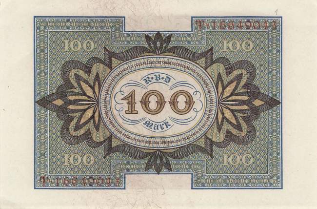 100 Mark 1920 ro.67b Q/T